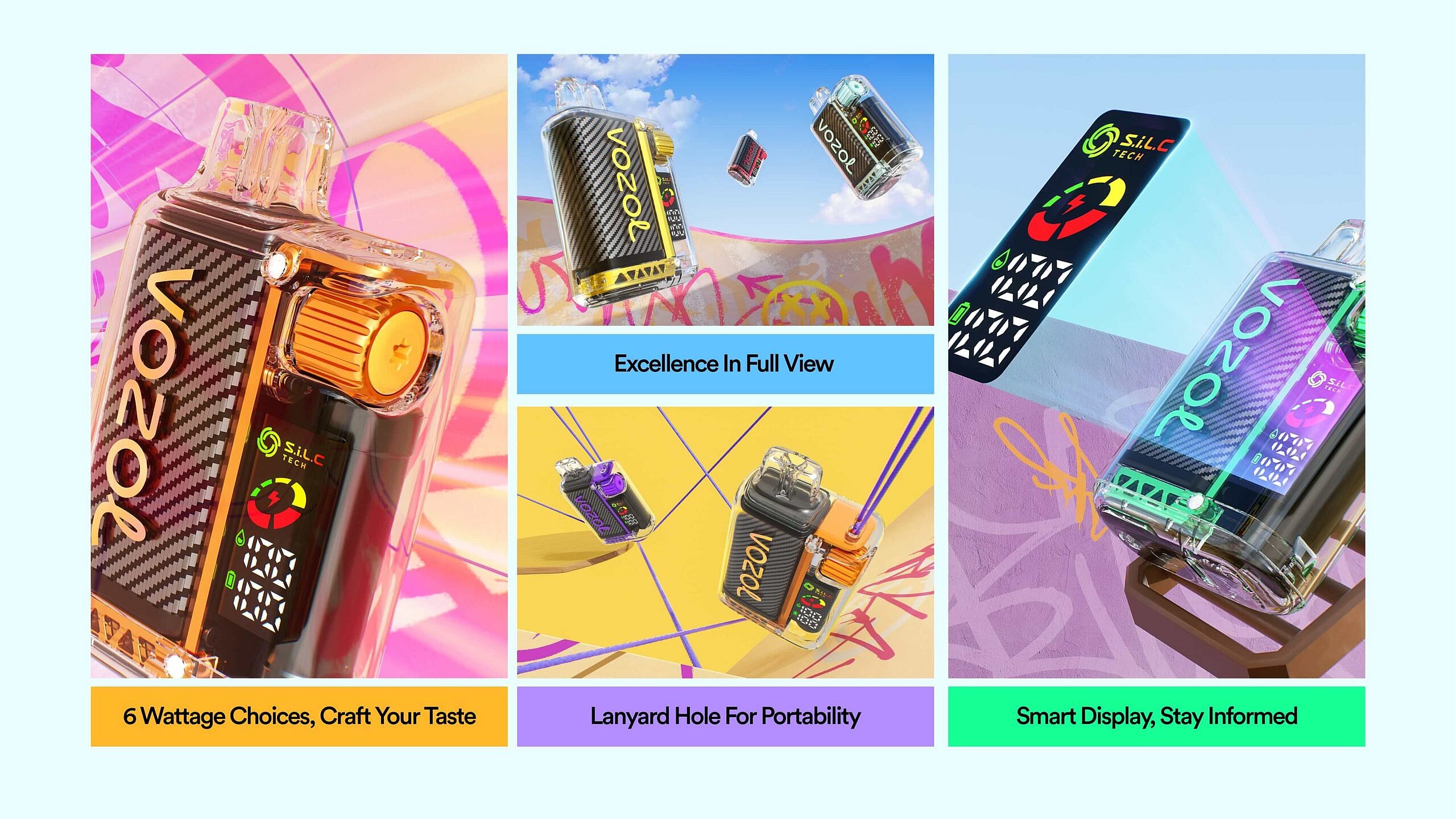 Vozol Vista 20000 Puffs Hurtowy Jednorazowy Vape - OkeVape