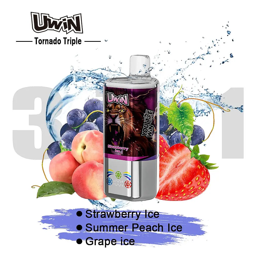uwin tornado triple 60000 60k puffs 3 in 1 flavors wholesale disposable vape