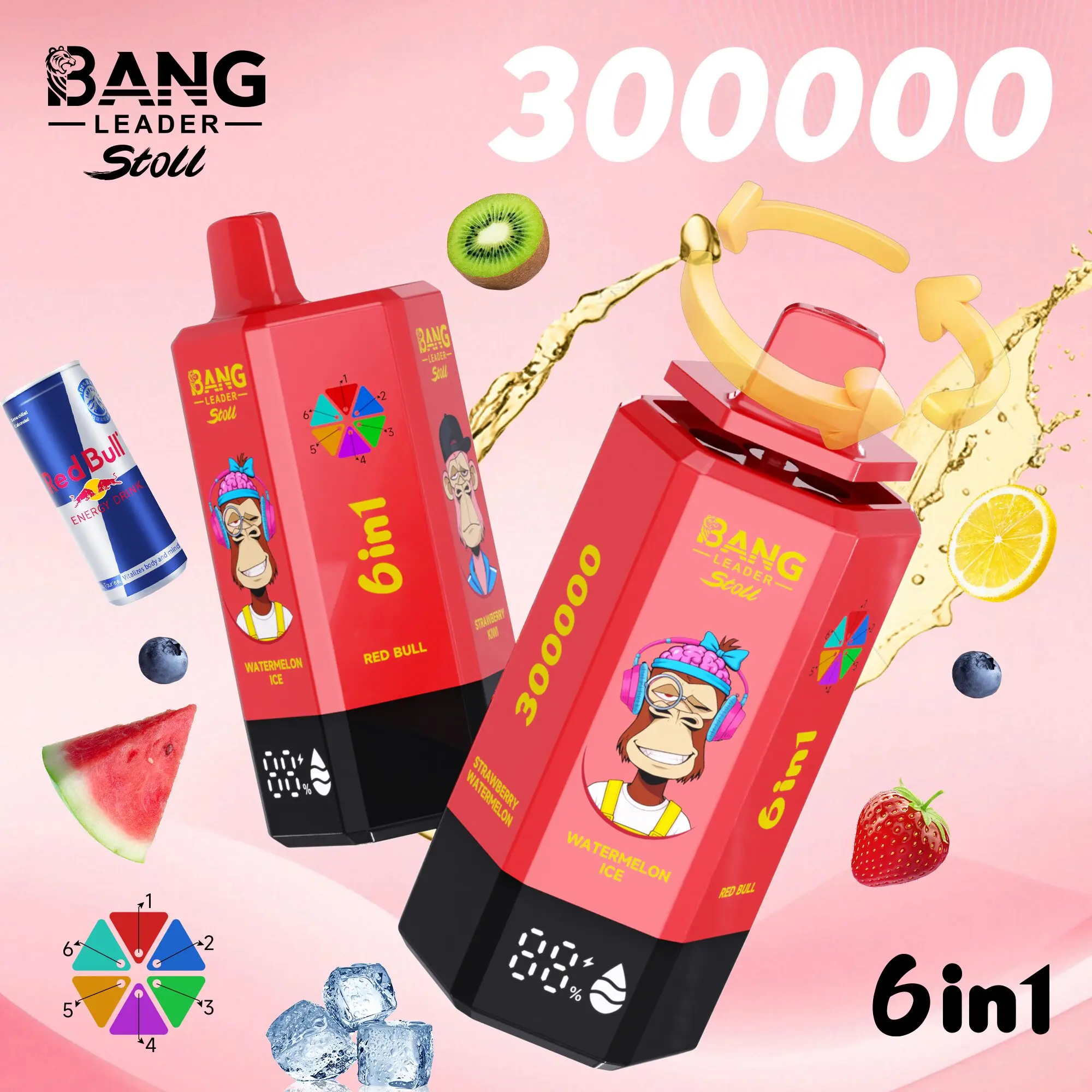 bang leader 300000 300k sbuffi vaporizzatore usa e getta all'ingrosso