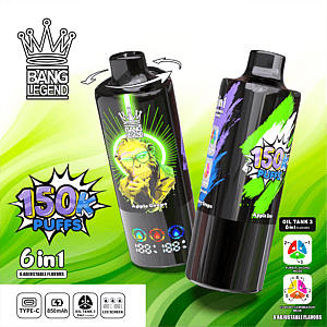 bang legend 150000 150k puffs 6 in 1 wholesale disposable vape
