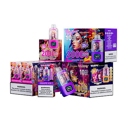 guêpe 20000 bouffées boîte à double maille vape jetable en gros