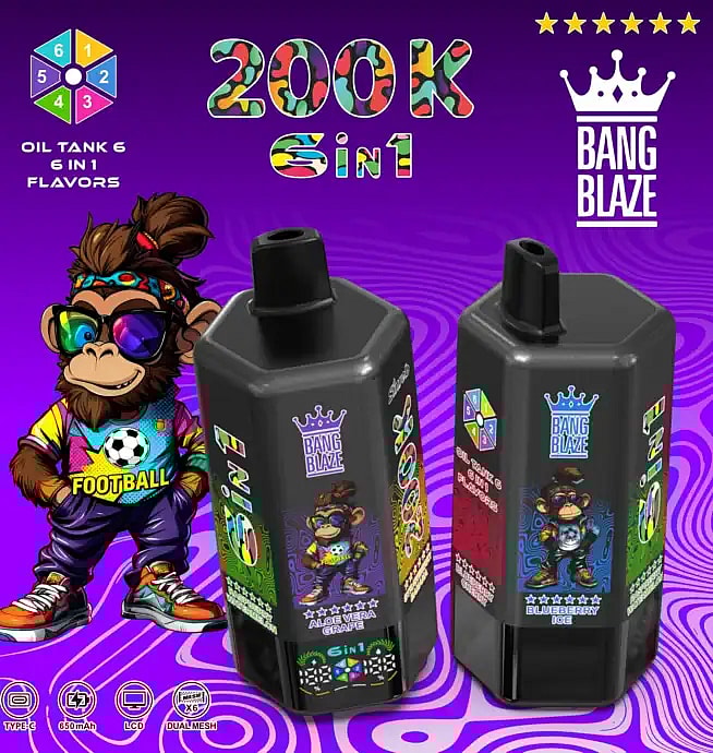 バン ブレイズ 200000 200k パフ 卸売 使い捨て VAPE