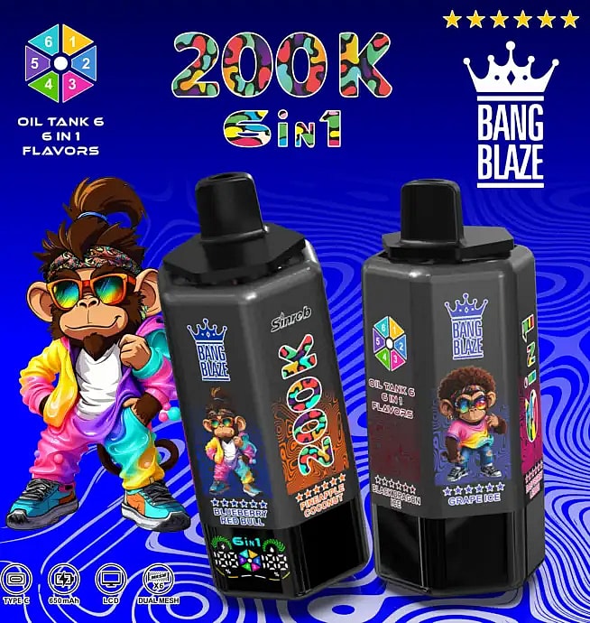 バン ブレイズ 200000 200k パフ 卸売 使い捨て VAPE