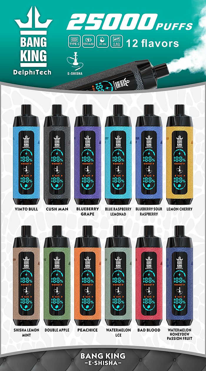 Bang King Shisha 25000 bocanadas Vape desechable al por mayor
