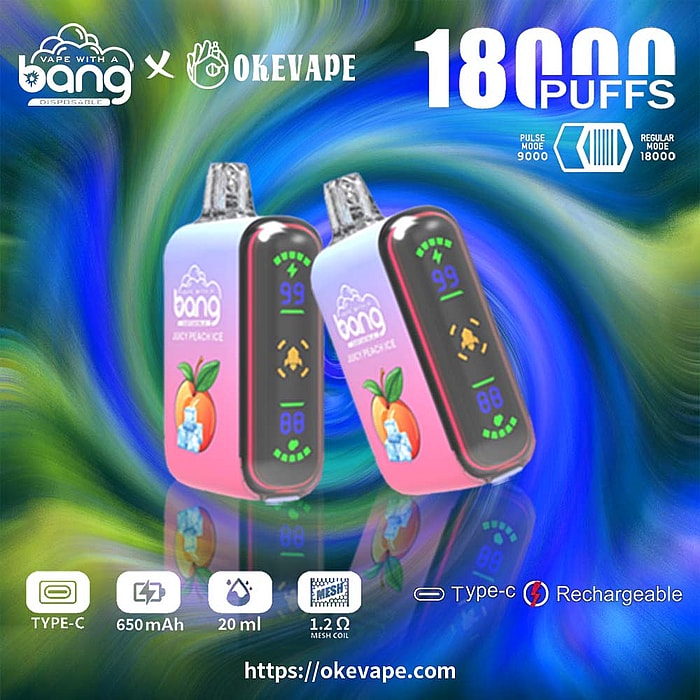 Bang Rocket - Vape desechable de malla doble, 18 000 bocanadas, venta al por mayor