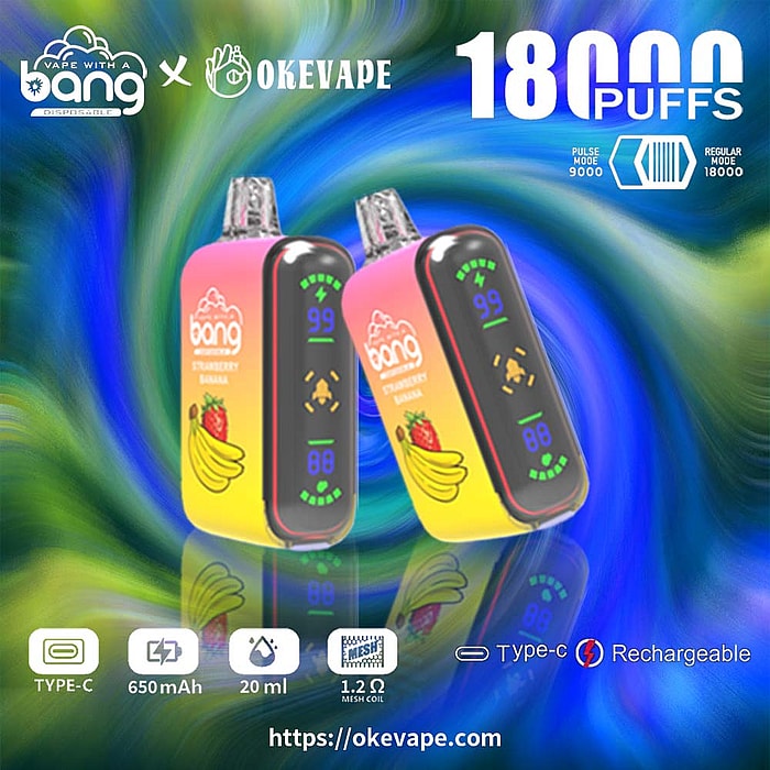 Bang Rocket - Vape desechable de malla doble, 18 000 bocanadas, venta al por mayor