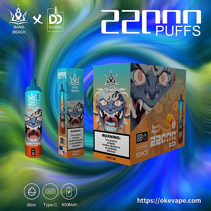 Bang Beach 22000 inhalaciones de vaporizador desechable al por mayor