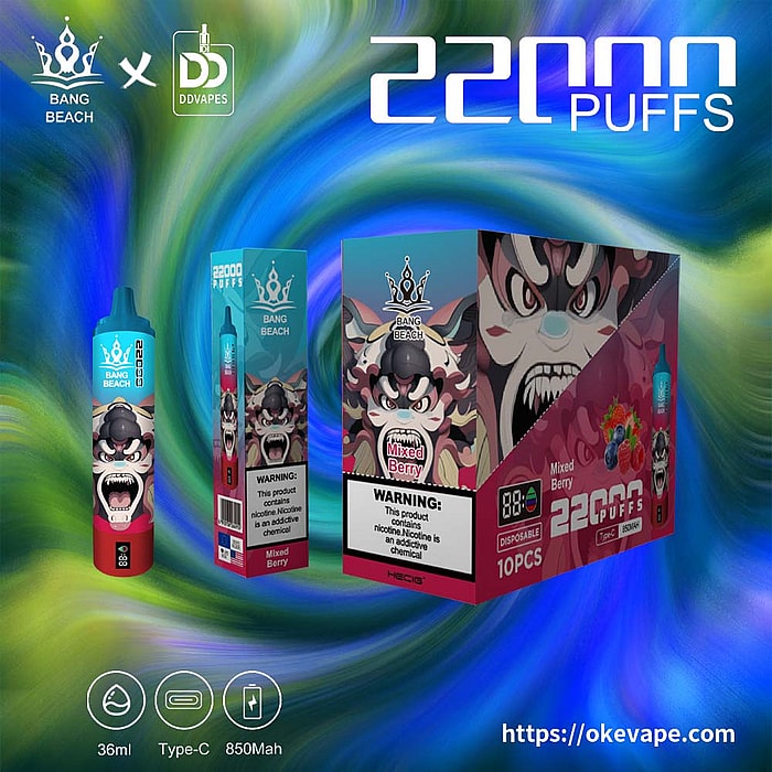Bang Beach 22000 inhalaciones de vaporizador desechable al por mayor