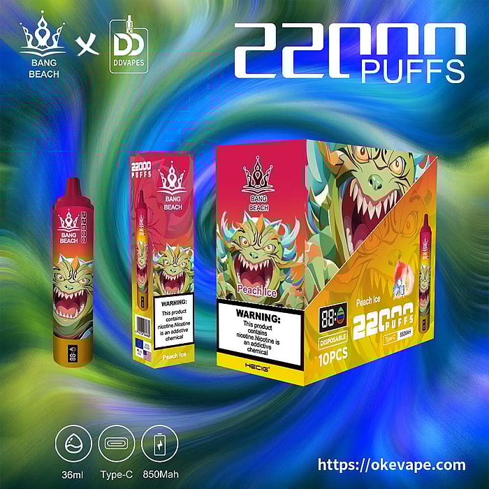 Bang Beach 22000 inhalaciones de vaporizador desechable al por mayor