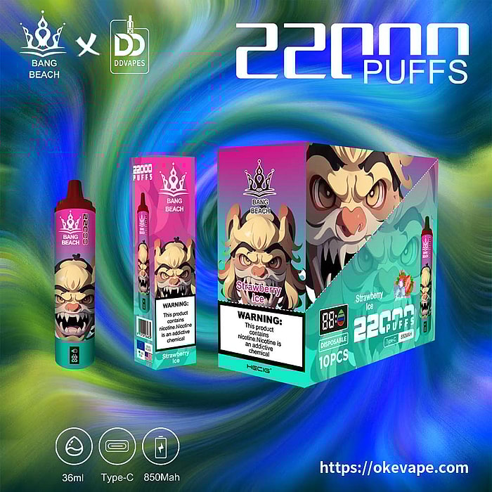 Bang Beach 22000 inhalaciones de vaporizador desechable al por mayor