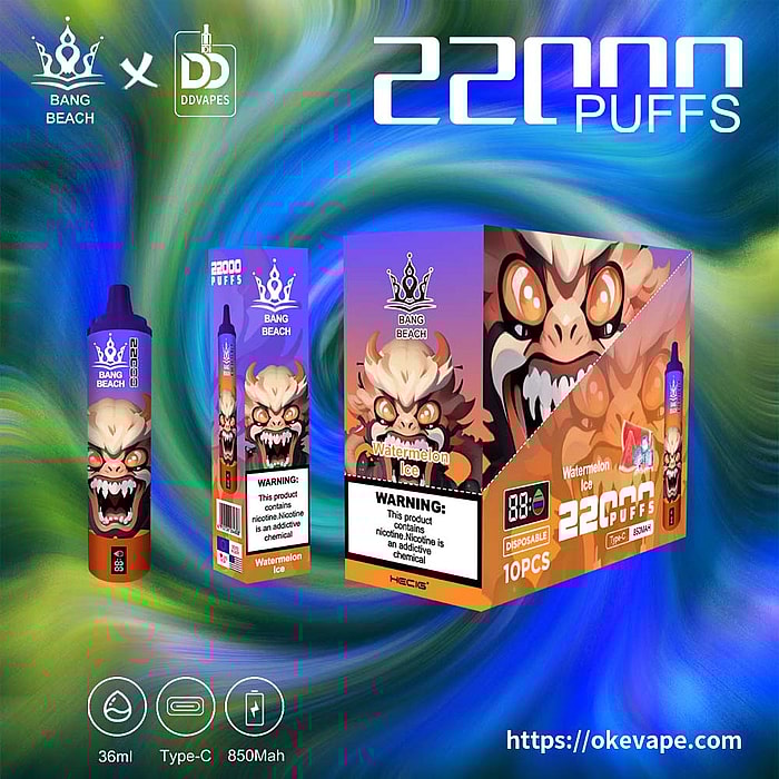 Bang Beach 22000 inhalaciones de vaporizador desechable al por mayor