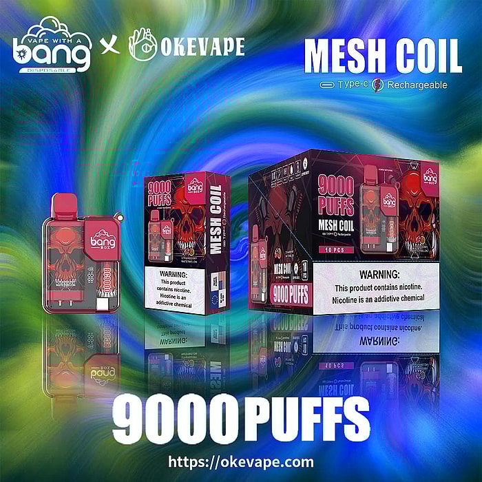 bang box 9000 sbuffi vaporizzatore usa e getta all'ingrosso