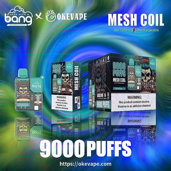 bang box 9000 sbuffi vaporizzatore usa e getta all'ingrosso