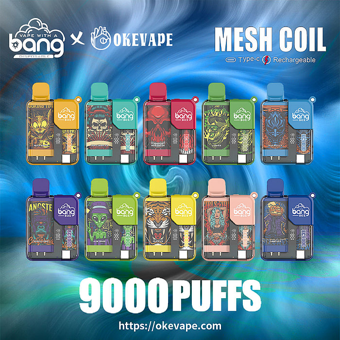 bang box 9000 sbuffi vaporizzatore usa e getta all'ingrosso