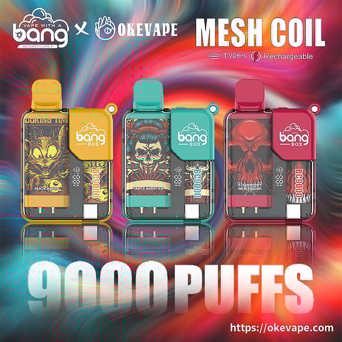 bang box 9000 sbuffi vaporizzatore usa e getta all'ingrosso