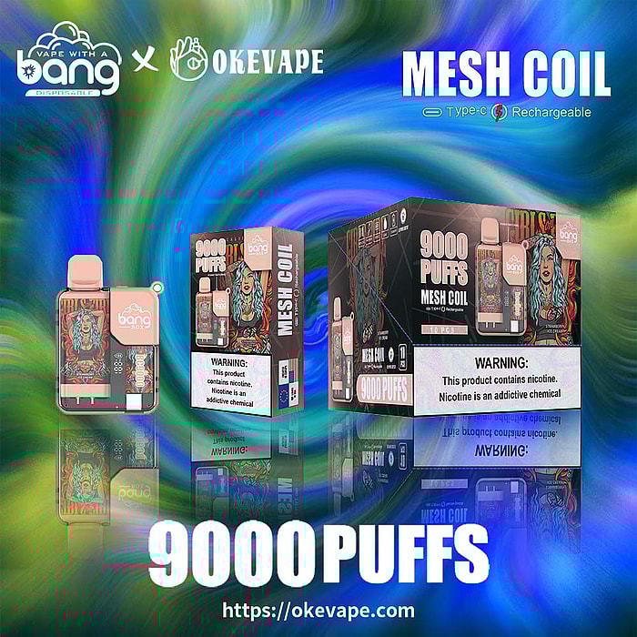bang box 9000 sbuffi vaporizzatore usa e getta all'ingrosso