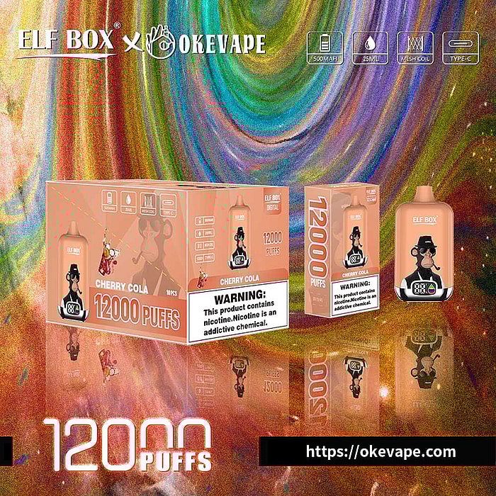 boîte elfe numérique 12000 bouffées vape jetable en gros