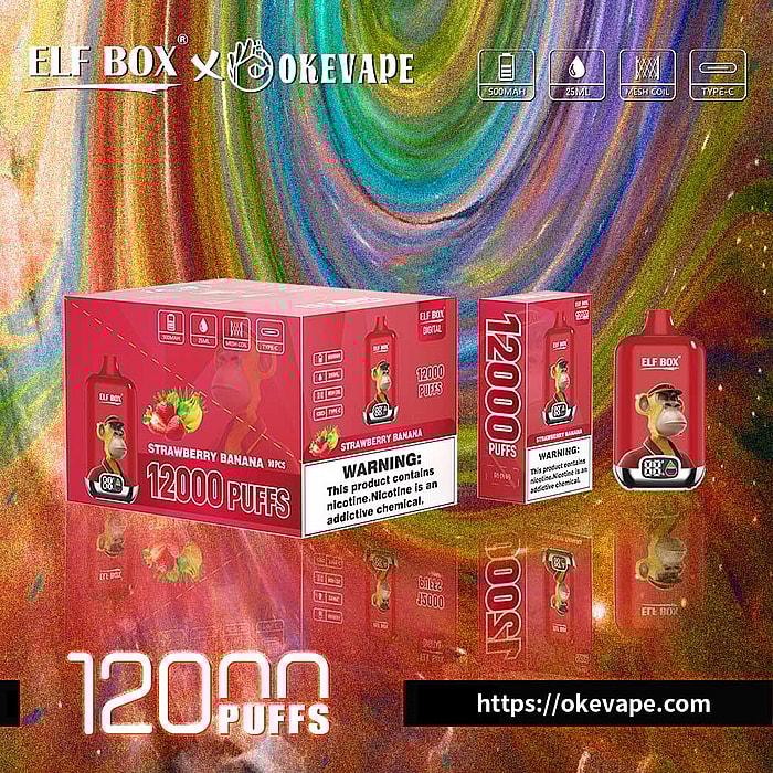 boîte elfe numérique 12000 bouffées vape jetable en gros