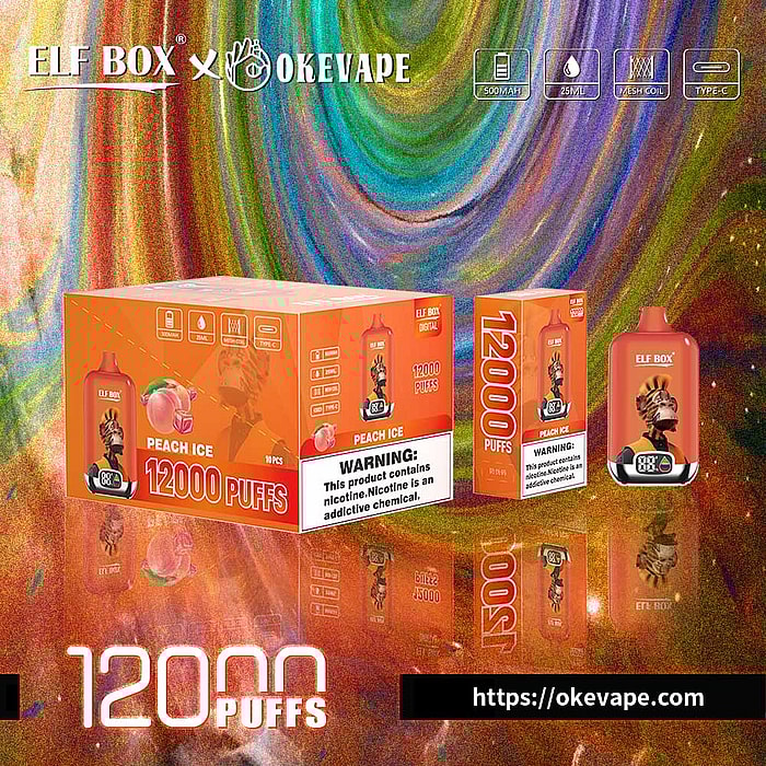 boîte elfe numérique 12000 bouffées vape jetable en gros