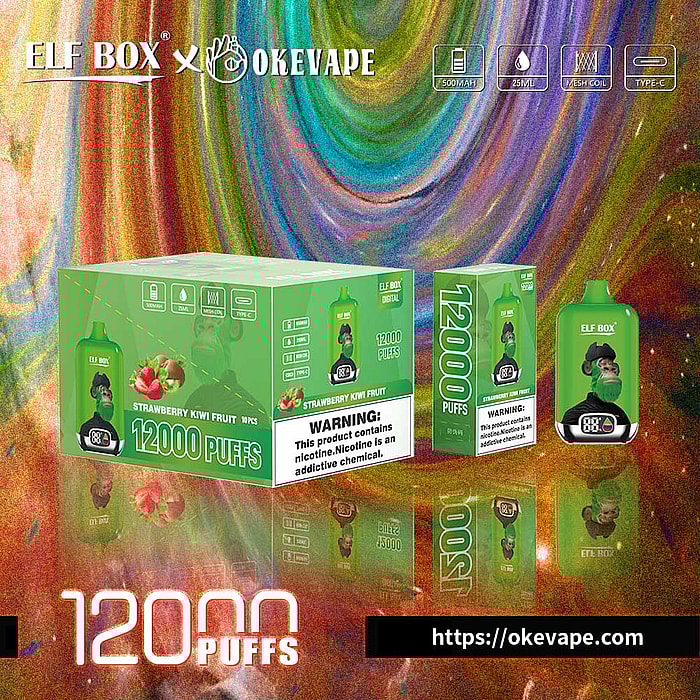 boîte elfe numérique 12000 bouffées vape jetable en gros