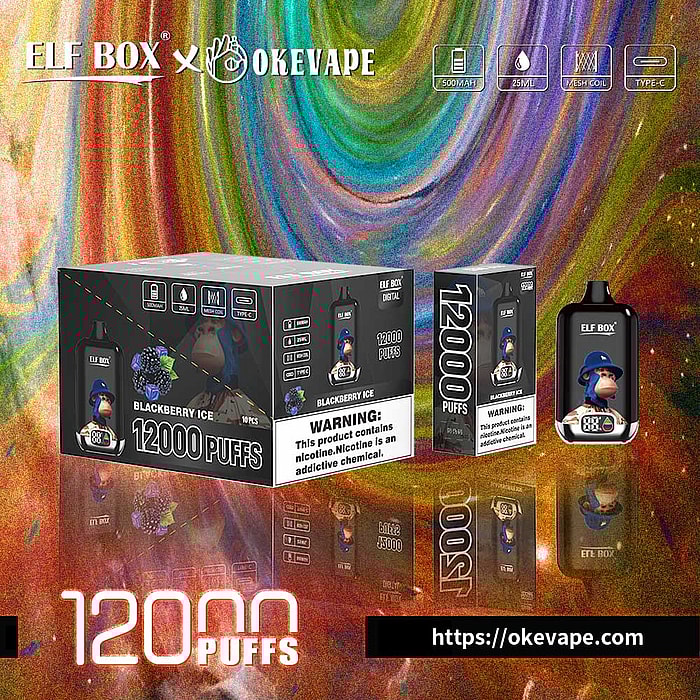 boîte elfe numérique 12000 bouffées vape jetable en gros