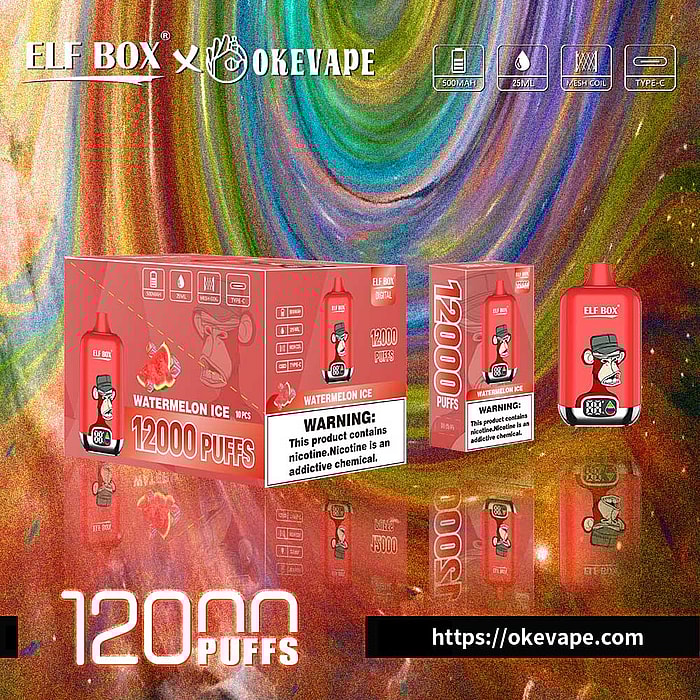 boîte elfe numérique 12000 bouffées vape jetable en gros