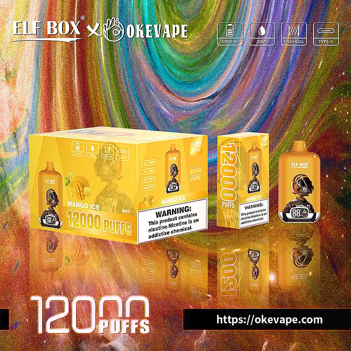 boîte elfe numérique 12000 bouffées vape jetable en gros