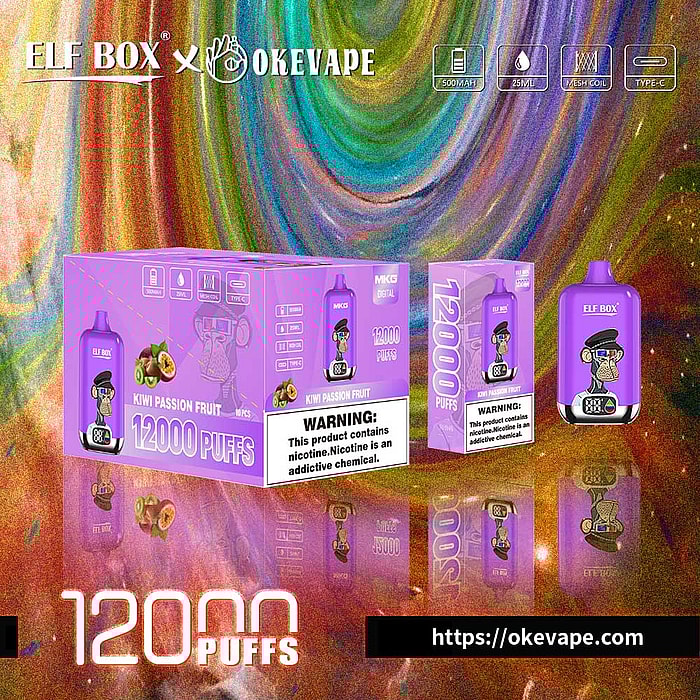 boîte elfe numérique 12000 bouffées vape jetable en gros