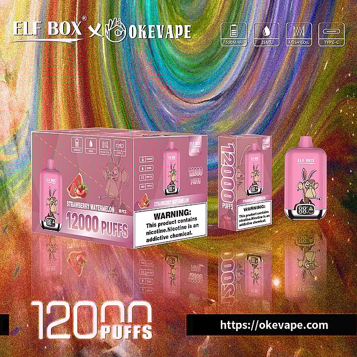 boîte elfe numérique 12000 bouffées vape jetable en gros