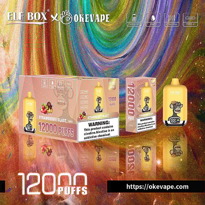 boîte elfe numérique 12000 bouffées vape jetable en gros