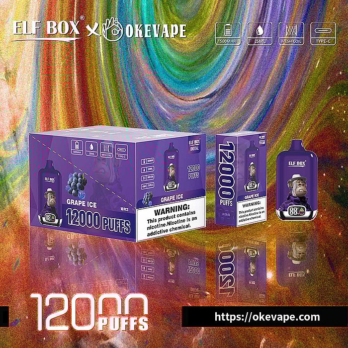 boîte elfe numérique 12000 bouffées vape jetable en gros