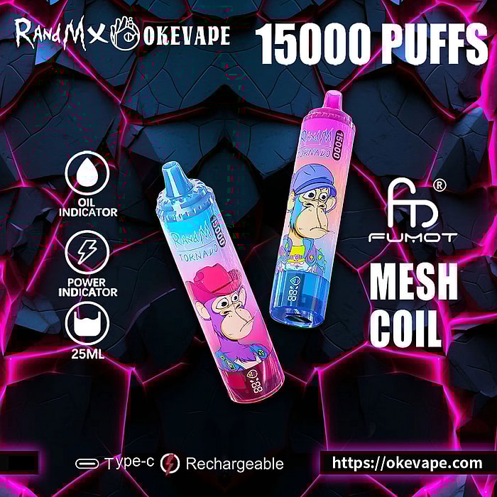 Randm tornado 15000 bouffées vape jetable en gros