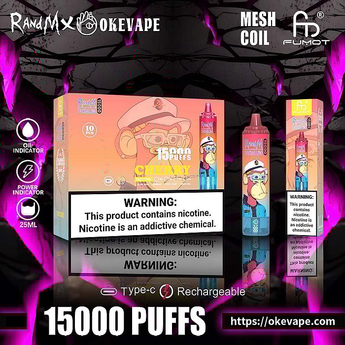 Randm tornado 15000 bouffées vape jetable en gros