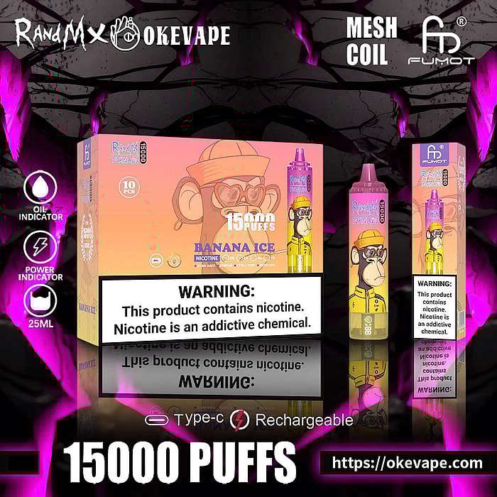 Randm tornado 15000 bouffées vape jetable en gros