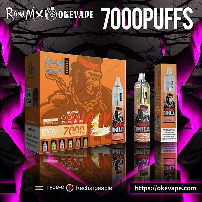 randm tornado 7000 trekjes groothandel wegwerpvape