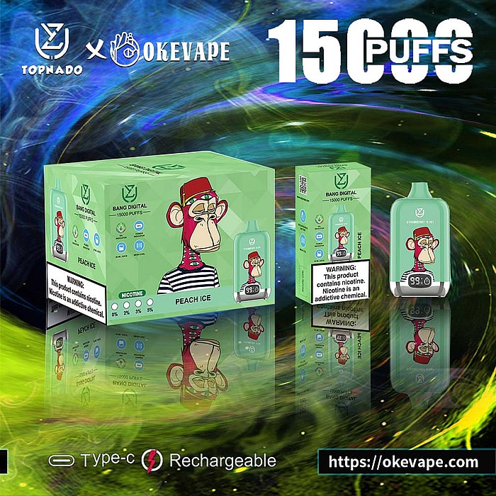 Uzy Bang Digital 15000 inhalaciones de vaporizador desechable al por mayor