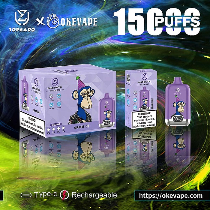 Uzy Bang Digital 15000 inhalaciones de vaporizador desechable al por mayor