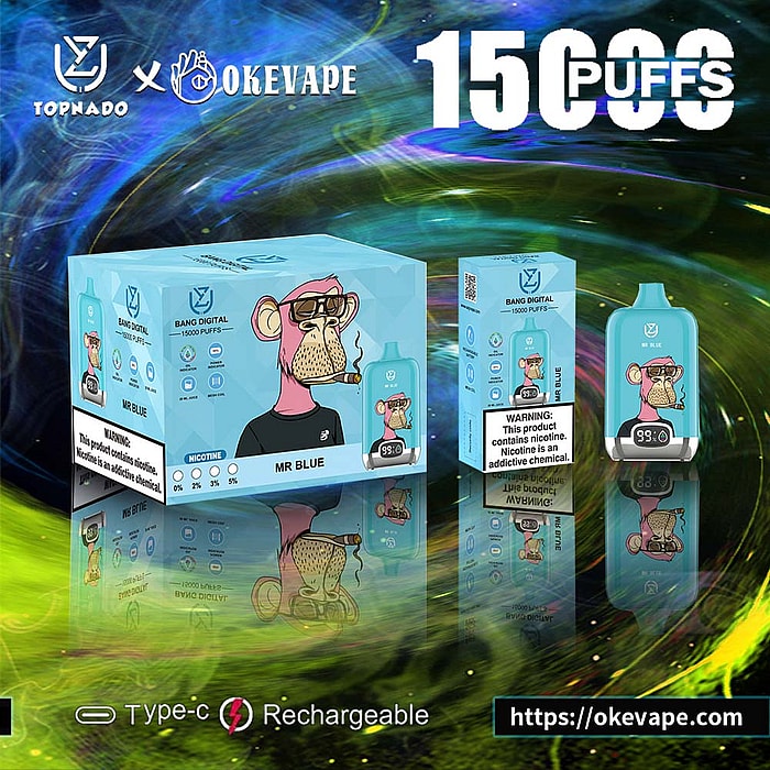 Uzy Bang Digital 15000 inhalaciones de vaporizador desechable al por mayor