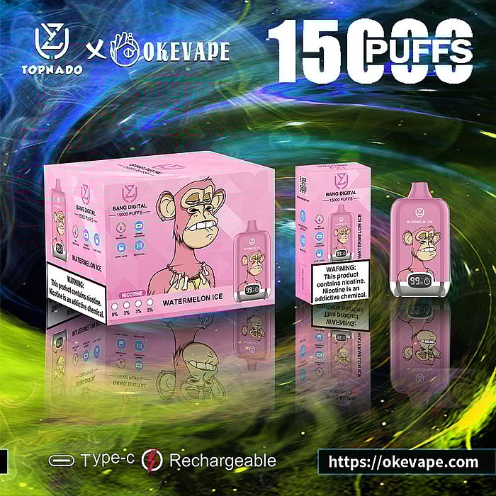 Uzy Bang Digital 15000 inhalaciones de vaporizador desechable al por mayor