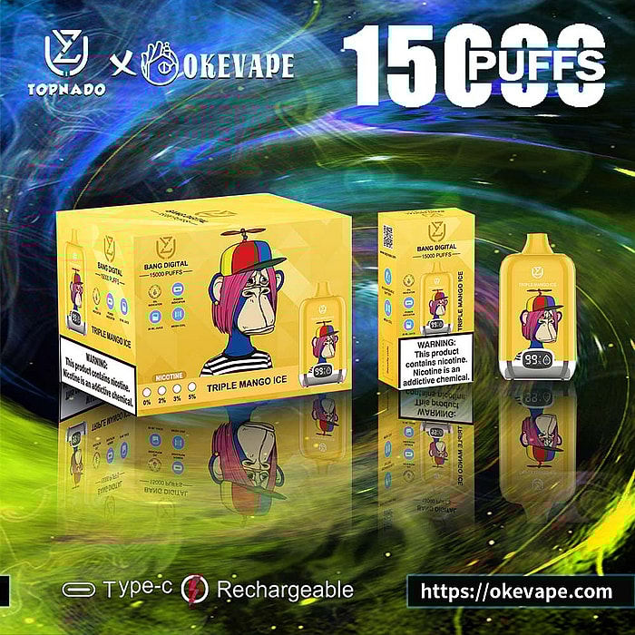 Uzy Bang Digital 15000 inhalaciones de vaporizador desechable al por mayor