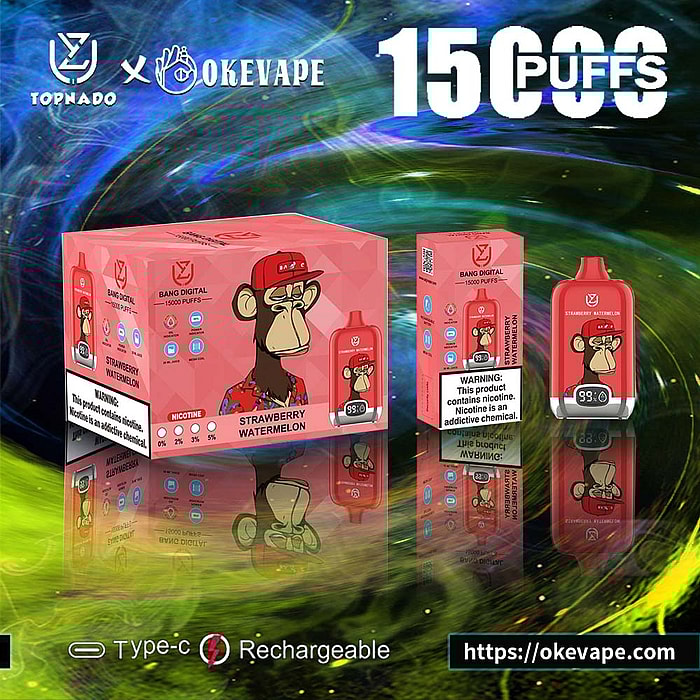 Uzy Bang Digital 15000 inhalaciones de vaporizador desechable al por mayor