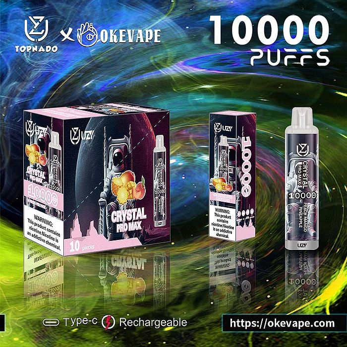 Uzy Crystal Pro Max 10000 zaciągnięć hurtowo jednorazowe waporyzatory