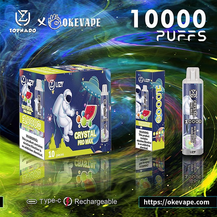 Uzy Crystal Pro Max 10000 zaciągnięć hurtowo jednorazowe waporyzatory