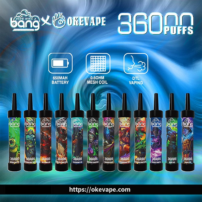 bang 36000 sbuffi vaporizzatore usa e getta all'ingrosso