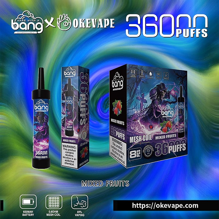 bang 36000 sbuffi vaporizzatore usa e getta all'ingrosso