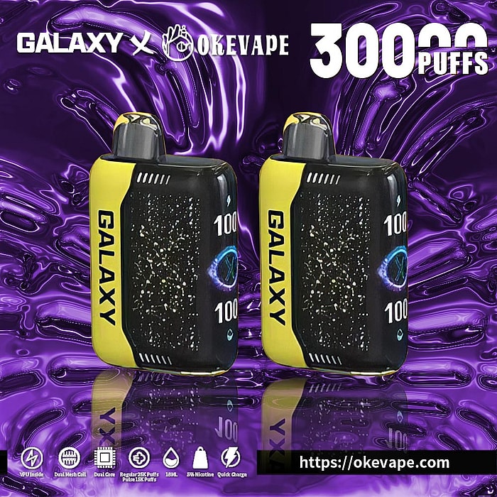 Vape desechable al por mayor Galaxy 30000 Gypsophila 30000 bocanadas