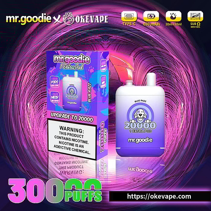 mr.goodie 20000 bouffées vape jetable en gros