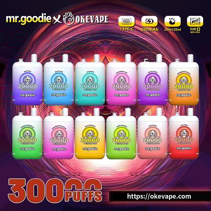 mr.goodie 20000 bouffées vape jetable en gros