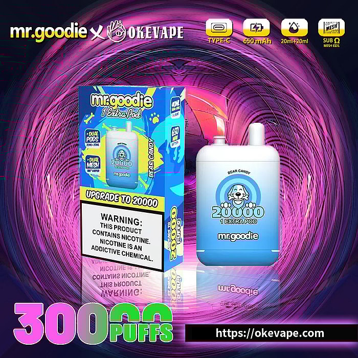 mr.goodie 20000 bouffées vape jetable en gros