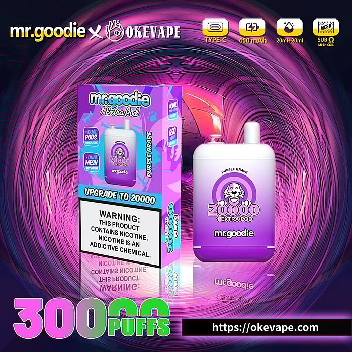 mr.goodie 20000 bouffées vape jetable en gros